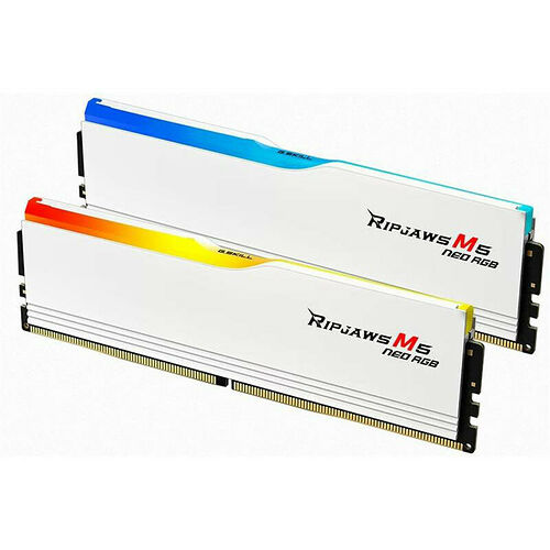 DDR5 G.Skill RipJaws M5 Neo Blanc RGB - 96 Go (2 x 48 Go) 6000 MHz - CAS 30