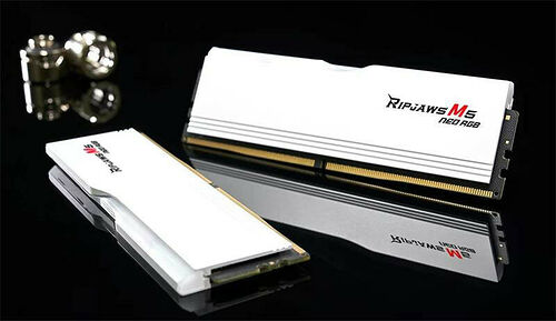 DDR5 G.Skill RipJaws M5 Neo Blanc RGB - 96 Go (2 x 48 Go) 6000 MHz - CAS 30