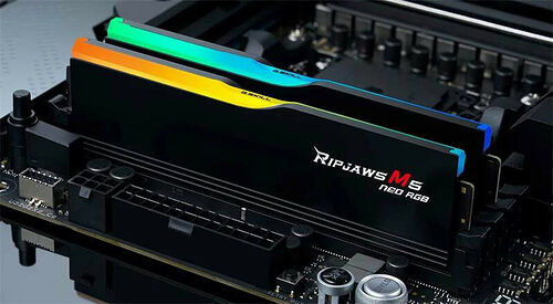 DDR5 G.Skill RipJaws M5 Neo RGB Noir - 32 Go (2 x 16 Go) 6000 MHz - CAS 36