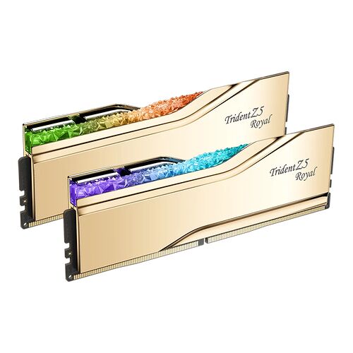 DDR5 G.Skill Trident Z5 Royal Or RGB - 48 Go (2 x 24 Go) 8000 MHz - CAS 40