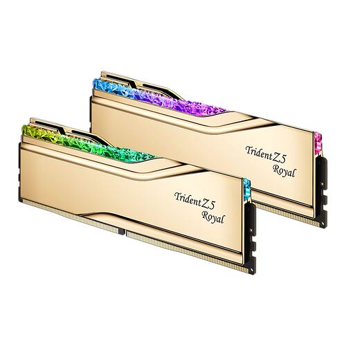 DDR5 G.Skill Trident Z5 Royal Or RGB - 48 Go (2 x 24 Go) 8000 MHz - CAS 40