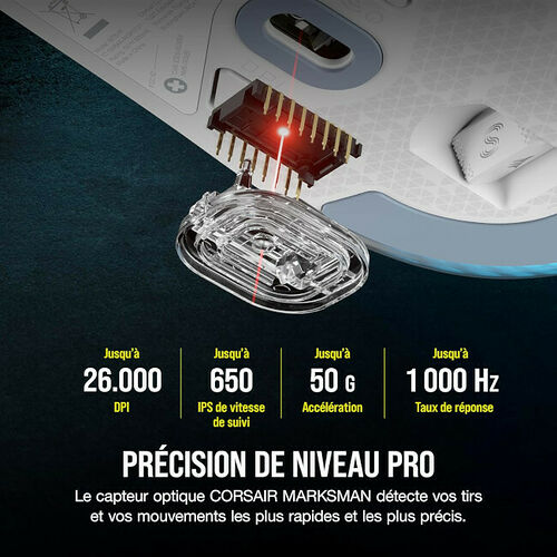 Corsair M75 Wireless (Blanc)