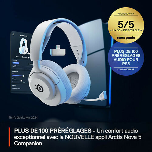 Steelseries Arctis Nova 5P - Blanc