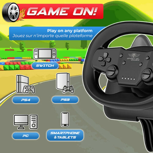Spirit Of Gamer Race Wheel Pro Air (Noir)