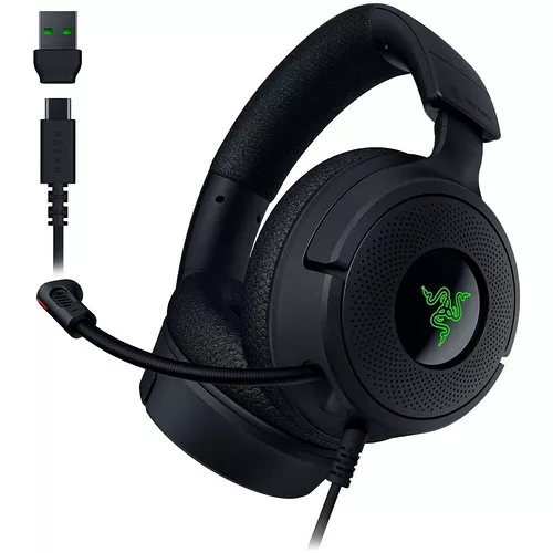 Casque Gamer Razer Kraken V4 X - Filaire, Noir, Son Immersif