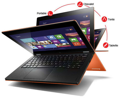 Lenovo IdeaPad Yoga 13-Core i7 Orange, 13.3" HD Tactile