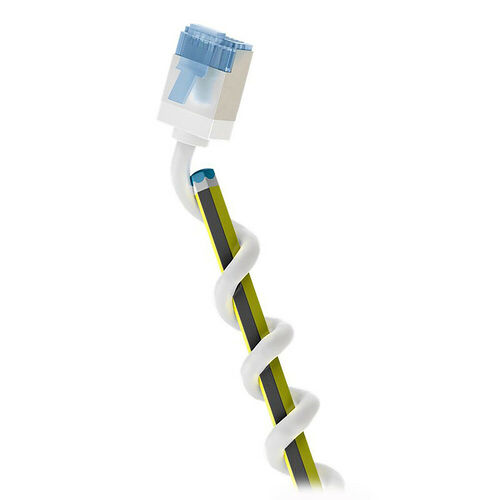 Goobay Câble RJ45 Slim Cat 6a U/FTP - Blanc - 0.25 m