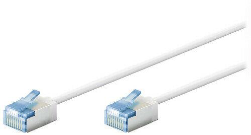 Goobay CÃ¢ble RJ45 Slim Cat 6a U/FTP - Blanc - 3 m (image:2)