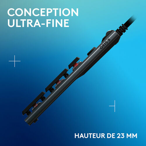 Logitech G915 X Noir (Tactile Version) (AZERTY)