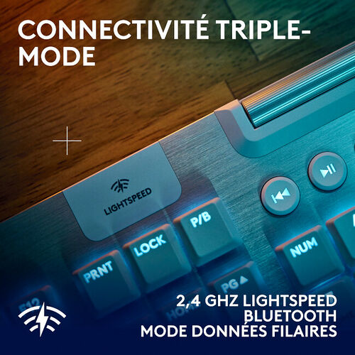 Logitech G915 X Lightspeed Blanc (Tactile Version) (AZERTY)