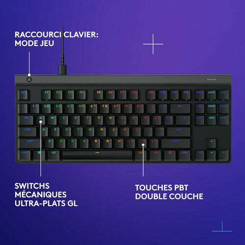 Logitech G515 TKL (Tactile Version) (AZERTY) Noir