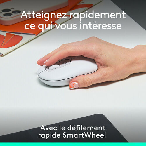 Logitech Pop Icon Mouse - Blanc cassé