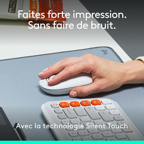 Logitech Pop Icon Mouse - Blanc cassé