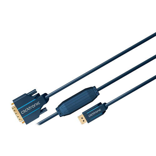 Clicktronic Câble DisplayPort / DVI-D - Noir - 3 m