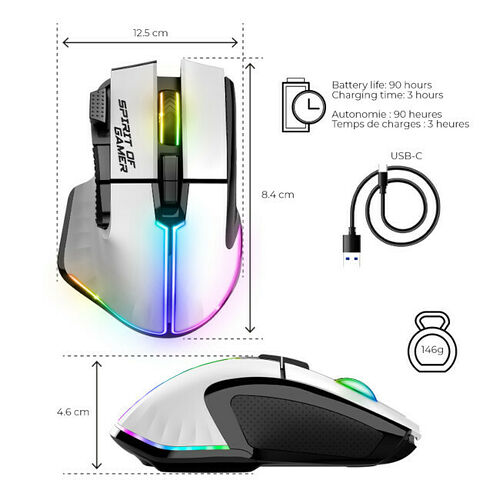 Spirit Of Gamer Pro M5 (Blanc)