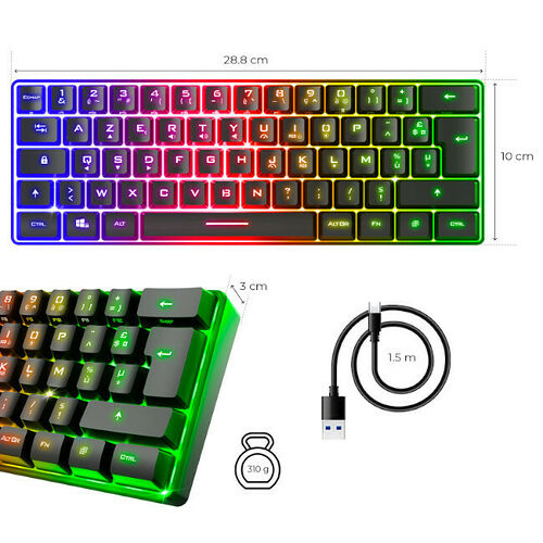 Spirit Of Gamer Pro K2 (Noir) (AZERTY)