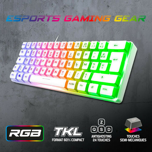 Spirit Of Gamer Pro K2 (Blanc) (AZERTY)