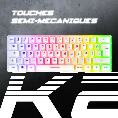 Spirit Of Gamer Pro K2 (Blanc) (AZERTY)