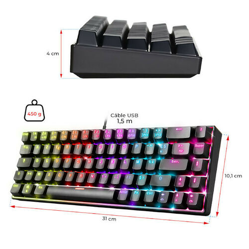 Spirit Of Gamer Xpert K150 (Noir) (AZERTY)