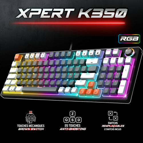 Spirit Of Gamer Xpert K350 (Noir) (AZERTY)