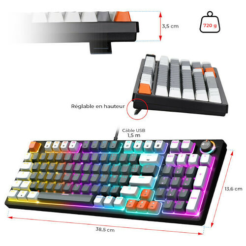 Spirit Of Gamer Xpert K350 (Noir) (AZERTY)