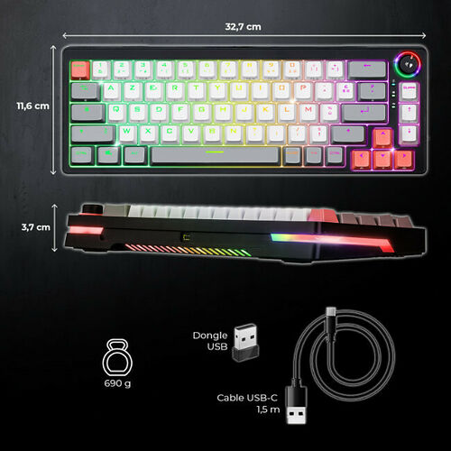 Spirit Of Gamer Xpert K600 (Noir) (AZERTY)