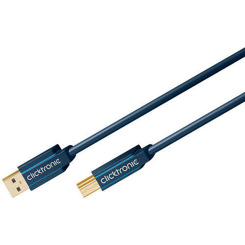 Clicktronic Câble USB 3.0 Type-A / Type-B - 1.8 m