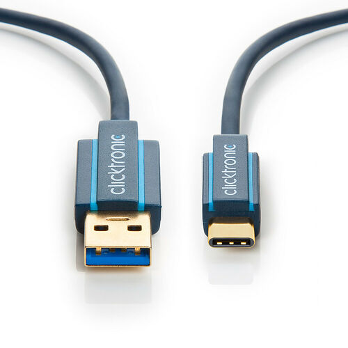 Clicktronic Câble USB 3.0 Type-A / Type-C - 0.5 m