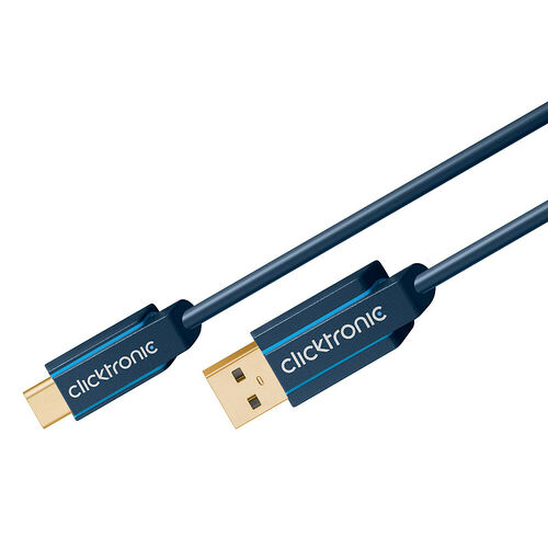 Clicktronic Câble USB 3.0 Type-A / Type-C - 0.5 m