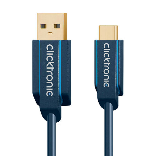 Clicktronic Câble USB 3.0 Type-A / Type-C - 0.5 m