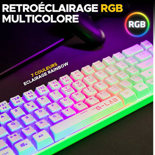 The G-Lab Keyz Hydrogen Wireless - Blanc (AZERTY)