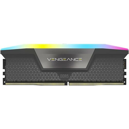 DDR5 Corsair Vengeance RGB Gris - 16 Go 5600 MHz - CAS 40
