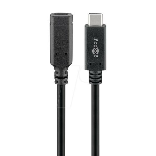 Goobay Câble USB 3.1 Type-C - Noir - 1 m