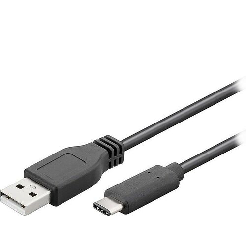 Goobay Câble USB 2.0 Type-A / Type-C - Noir - 1 m