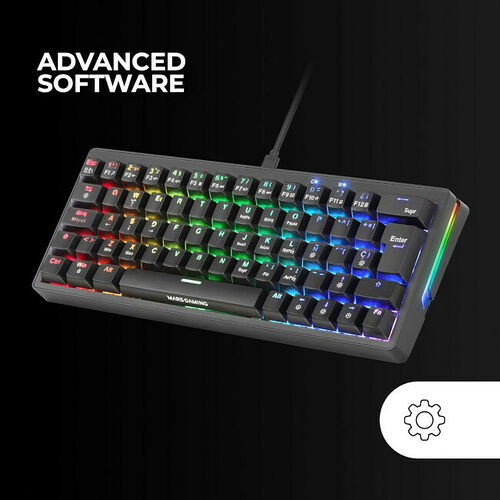 Mars Gaming MKMINIPRO - Switchs Blue (Noir) (AZERTY)