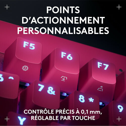 Logitech G PRO X TKL Rapid Linear - Rose (AZERTY)