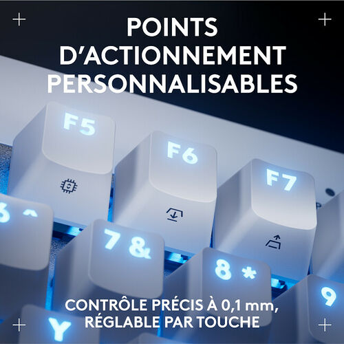 Logitech G PRO X TKL Rapid Linear - Blanc (AZERTY)