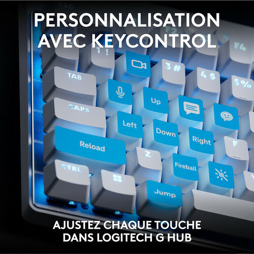 Logitech G PRO X TKL Rapid Linear - Blanc (AZERTY)