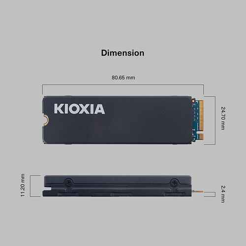 KIOXIA EXCERIA avec Heatsink 2 To