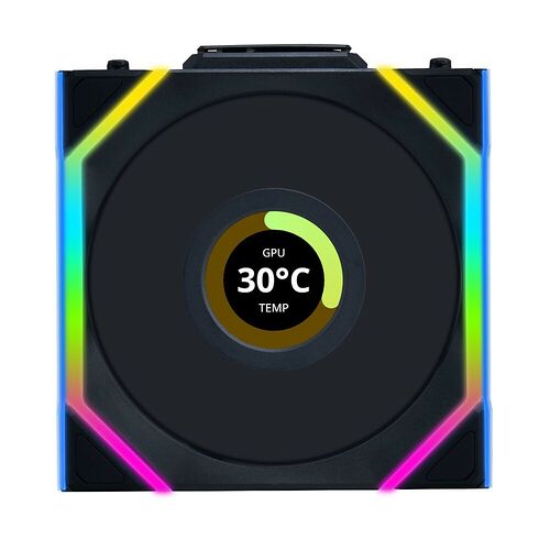 Lian Li Uni Fan SL Wireless LCD Reverse Noir - 120 mm
