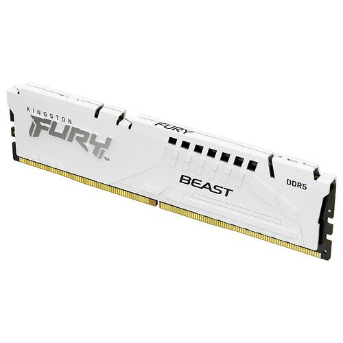 DDR5 Kingston Fury Beast White - 16 Go 6400 MHz - CAS 32