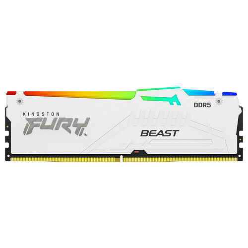 DDR5 Kingston Fury Beast White RGB EXPO - 16 Go 6000 MHz - CAS 36