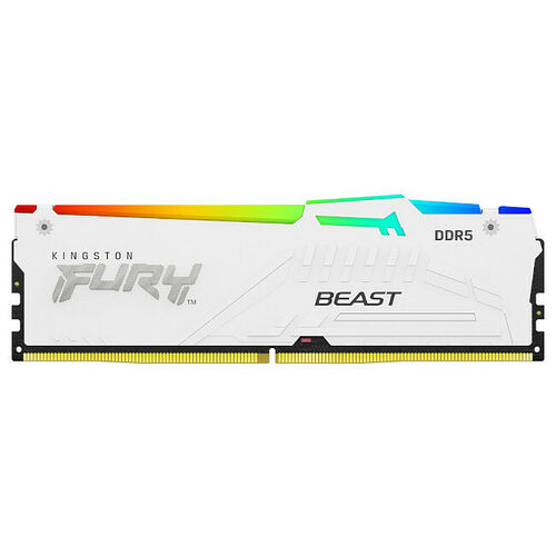 DDR5 Kingston Fury Beast White RGB EXPO- 32 Go (2 x 16 Go) 6800 MHz - CAS 34