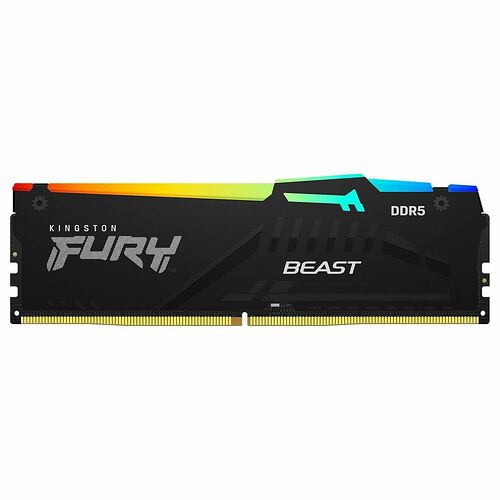 DDR5 Kingston Fury Beast RGB - 64 Go (2 x 32 Go) - 5600 MHz - CAS 36