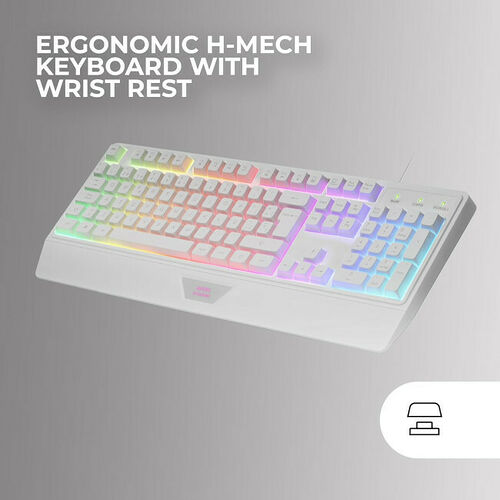 Mars Gaming MCP124 - (Blanc) (AZERTY)