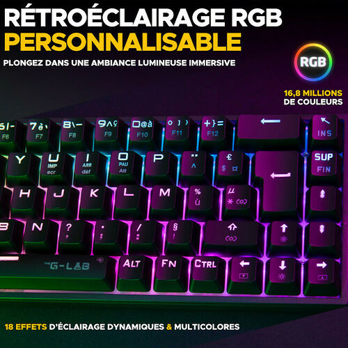 The G-Lab Keyz Titanium Wireless (AZERTY)