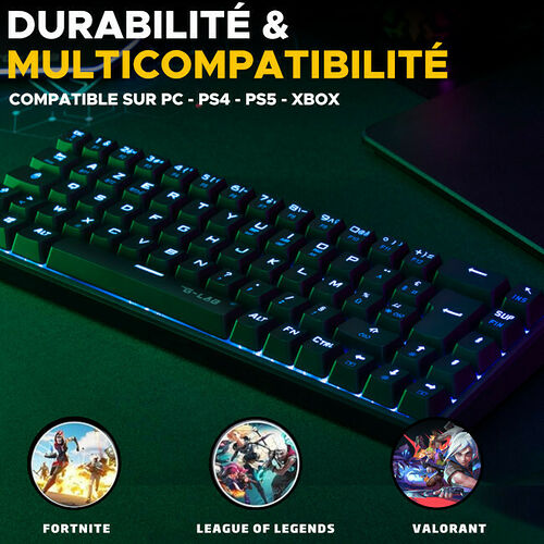 The G-Lab Keyz Titanium Wireless (AZERTY)