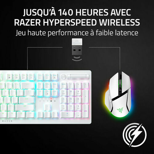 Razer Basilisk V3 Pro 35K (Blanc)
