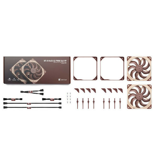Noctua NF-A14x25 G2 PWM SX2-PP - 140 mm (Pack de 2)