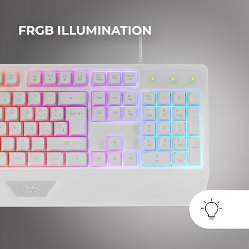 Mars Gaming MK124 - (Blanc) (AZERTY)